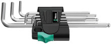 Шестигранные и шлицевые ключи Набор шестигранных ключей L-образной формы Wera 950/9 Hex-Plus 022087