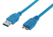 Компьютерные разъемы и переходники shiverpeaks BS77190 USB кабель 0,5 m 3.2 Gen 1 (3.1 Gen 1) USB A Micro-USB B Синий