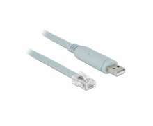 Компьютерные разъемы и переходники DeLOCK 63308 кабельный разъем/переходник USB 2.0 Type-A RJ45 Серый