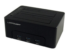 Корпуса и док-станции для внешних жестких дисков и SSD lC-Power LC-DOCK-U3-HUB док-станция для накопителей USB 3.2 Gen 1 (3.1 Gen 1) Type-B Черный