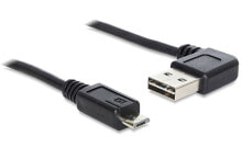 Компьютерные разъемы и переходники deLOCK 1m USB 2.0 A - micro-B m/m USB кабель USB A Micro-USB B Черный 83382