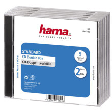 Диски и кассеты кейс для дисков Hama CD Double Jewel Case Standard, Pack 5 2 диск (ов) 00044745