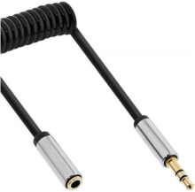Акустические кабели InLine 99281 аудио кабель 1 m 3,5 мм Алюминий, Черный