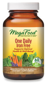 Витаминно-минеральные комплексы MegaFood One Daily Iron Free  Витаминно-минеральный комплекс без содержания железа 60 таблеток