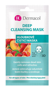 Маски для лица dermacol Deep Cleansing Mask Глубоко очищающая тканевая маска для бережного удаления омертвевшей кожи 1 шт