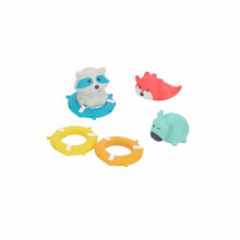 Игрушки для ванны Badabulle B017007 Assorted Rings, Multi-Colour