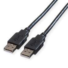 Компьютерные разъемы и переходники rOLINE 0.8m USB 2.0 USB кабель 0,8 m USB A Черный 11.02.8908