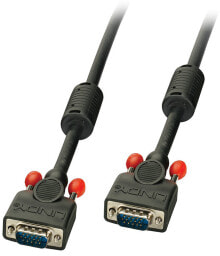 Компьютерные разъемы и переходники Lindy 36372 VGA кабель 1 m VGA (D-Sub) Черный