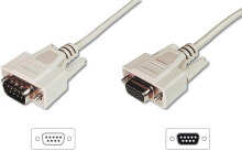 Компьютерные разъемы и переходники ASSMANN Electronic AK-610203-050-E VGA кабель 5 m VGA (D-Sub) Бежевый