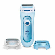 Эпиляторы и женские электробритвы эпилятор Braun Silk-Epil LS 5160 Насадка для бритья + Отшелушивающая насадка  Голубой
