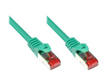Кабель-каналы Alcasa 8060-050G сетевой кабель 5 m Cat6 S/FTP (S-STP) Зеленый