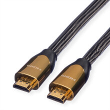 Компьютерные разъемы и переходники ROLINE 11.04.5801 HDMI кабель 1 m HDMI Тип A (Стандарт) Черный, Золото