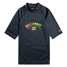 Мужские футболки Мужская спортивная футболка желтая с надписью BILLABONG Arch Short Sleeve T-Shirt