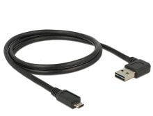 Компьютерные разъемы и переходники DeLOCK 85165 USB кабель 1 m 2.0 USB A Micro-USB B Черный