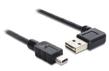 Компьютерные разъемы и переходники DeLOCK 5m USB 2.0 A - miniUSB m/m USB кабель USB A Mini-USB A Черный 83381