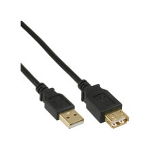 Компьютерные разъемы и переходники InLine 34650S USB кабель 0,5 m USB A Черный