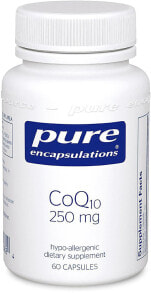Коэнзим Q10 Pure Encapsulations CoQ10 Гипоаллергенная форма коэнзим Q-10 - 250 мг 60 капсул