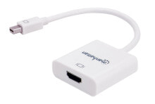 Компьютерные разъемы и переходники Manhattan 151474 кабельный разъем/переходник Mini DisplayPort HDMI Белый