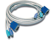 Компьютерные разъемы и переходники Trendnet TK-C15 KVM кабель 4,5 m Серый