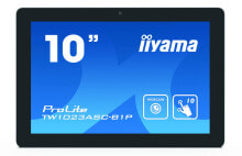 Проекционные экраны iiyama ProLite TW1023ASC-B1P сенсорный дисплей 25,6 cm (10.1") 1280 x 800 пикселей Черный Мультисенсорный Многопользовательский