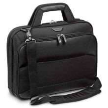 Рюкзаки, сумки и чехлы для ноутбуков и планшетов Мужская сумка для ноутбука текстильная черная Targus MOBILE VIP 14"
