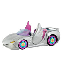 Транспорт для кукол автомобиль для куклы Mattel Barbie  Extra  Серебристый кабриолет с щенком и аксессуарами