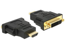 Компьютерные разъемы и переходники DeLOCK 65467 кабельный разъем/переходник HDMI DVI 24+5 Черный