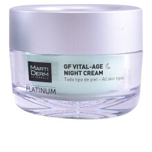 Увлажнение и питание кожи лица  Martiderm Platinum GF Vital-Age Night Cream Ночной антивозрастной крем для восстановления упругости и эластичности кожи 50 мл
