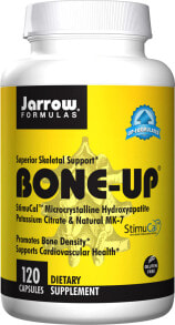 Витамины и БАДы для мышц и суставов Jarrow Formulas Bone Up Комплекс с микрокристаллическим гидроксиапатитом, цитратом калия и натуральным МК-7 для поддержки костей 120 капсул