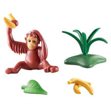 Детские игровые наборы и фигурки из дерева PLAYMOBIL Wiltopia Young Orangutan Construction Game