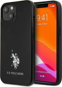 Чехлы для смартфонов u.S. Polo Assn US Polo USHCP13MUMHK iPhone 13 6,1" czarny/black hardcase Horses Logo
