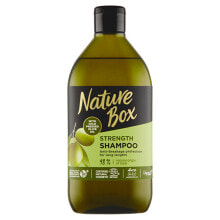 Шампуни для волос Nature Box Olive Oil Anti-Breakage Protection Shampoo Бессульфатный шампунь с оливковым маслом против ломкости волос 385 мл