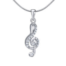 Кулоны и подвески playful silver pendant treble clef jjjp1098