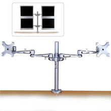 Кронштейны, держатели и подставки для мониторов Lindy 40697 подставка / крепление для мониторов Серебристый
