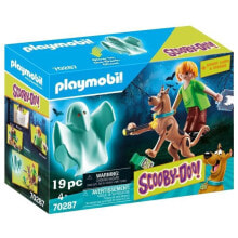 Детские игровые наборы и фигурки из дерева Конструктор Playmobil SCOOBY-DOO! 70287 Скуби и Шегги с привидениями