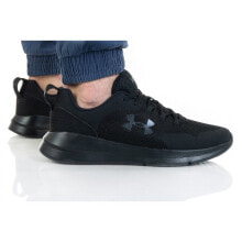 Мужские кроссовки мужские кроссовки повседневные черные текстильные  низкие демисезонные Under Armor Essential M 3022954-004 shoes