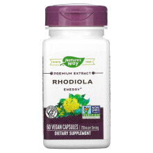 Растительные экстракты и настойки nature's Way, Rhodiola, 250 mg, 60 Vegan Capsules