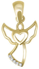 Кулоны и подвески delicate pendant made of yellow gold Angel PENT108_AU_Y