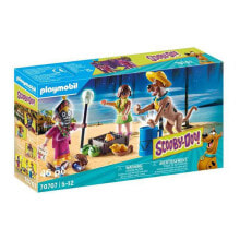 Детские игровые наборы и фигурки из дерева игровой набор с элементами конструктора Playmobil Scooby Doo Приключение со знахарем