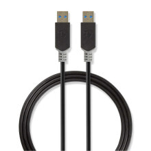 Компьютерные разъемы и переходники nedis CCBW61000AT20 USB кабель 2 m 2.0/3.2 Gen 1 (3.1 Gen 1) USB A Антрацит