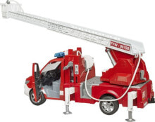 Игрушечные машинки и техника для мальчиков Пожарный автомобиль Bruder MB Sprinter  с водяной помпой и световым звуковым модулем, 02673