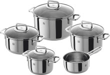 Наборы кастрюль и сковородок zWILLING Essence Stainless Steel Saucepan Set, 4 Pieces, 3 Lids, Suitable for Induction Cookers