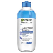 Жидкие очищающие средства Garnier Skinactive Aqua Micellar For Sensitive Skin Питательная, очищающая мицеллярная вода для чувствительной кожи 400 мл