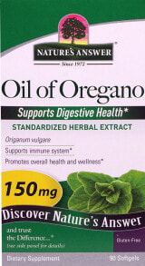 Nature's Answer Oil of Oregano Standardized Herbal Extract Масло орегано -- 150 мг -- 90 мягких желатиновых капсул