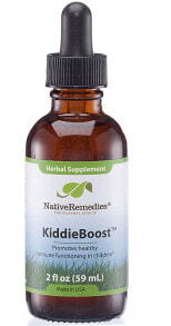 Витамины и БАДы для детей native Remedies KiddieBoost Жидкий растительный комплекс для детей для укрепления иммунитета 59 мл