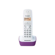 Телефоны Panasonic KX-TG1611FRF телефонный аппарат DECT телефон Пурпурный, Белый Идентификация абонента (Caller ID)