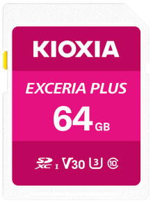 Карты памяти kioxia Exceria Plus карта памяти 64 GB SDXC Класс 10 UHS-I LNPL1M064GG4