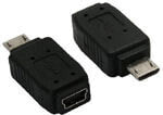 Компьютерные разъемы и переходники InLine 31602 кабельный разъем/переходник Micro-B Mini USB 5pin Черный