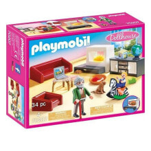 Детские игровые наборы и фигурки из дерева Конструктор Playmobil Dollhouse 70207 Удобная гостиная,34 деталей