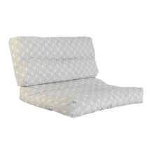 Подушки на стулья подушка DKD Home Decor почвы Алюминий Белый Зеленый Светло-серый Бамбук (120 x 80 x 16 cm)